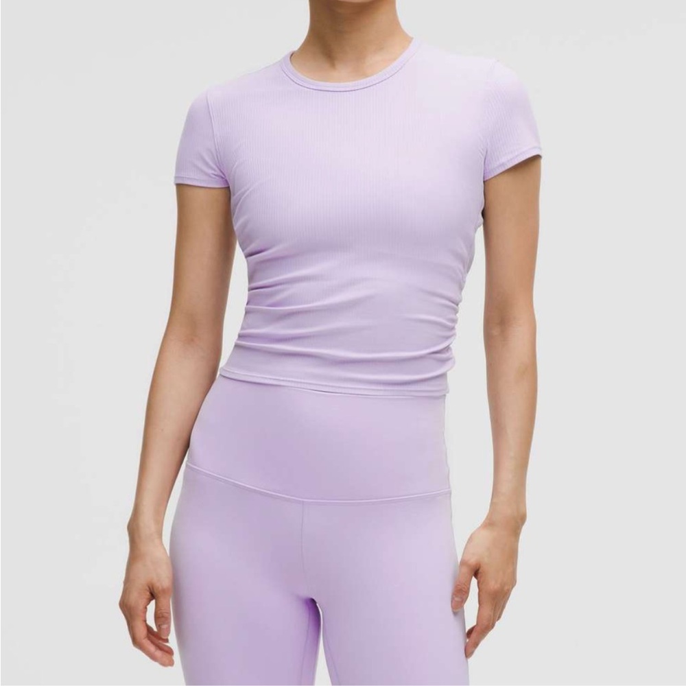 NWT!🍋🍋Lululemon All It Takes Back Twist Ribbed Short Sleeve Shirt🍋🍋. Size 14.